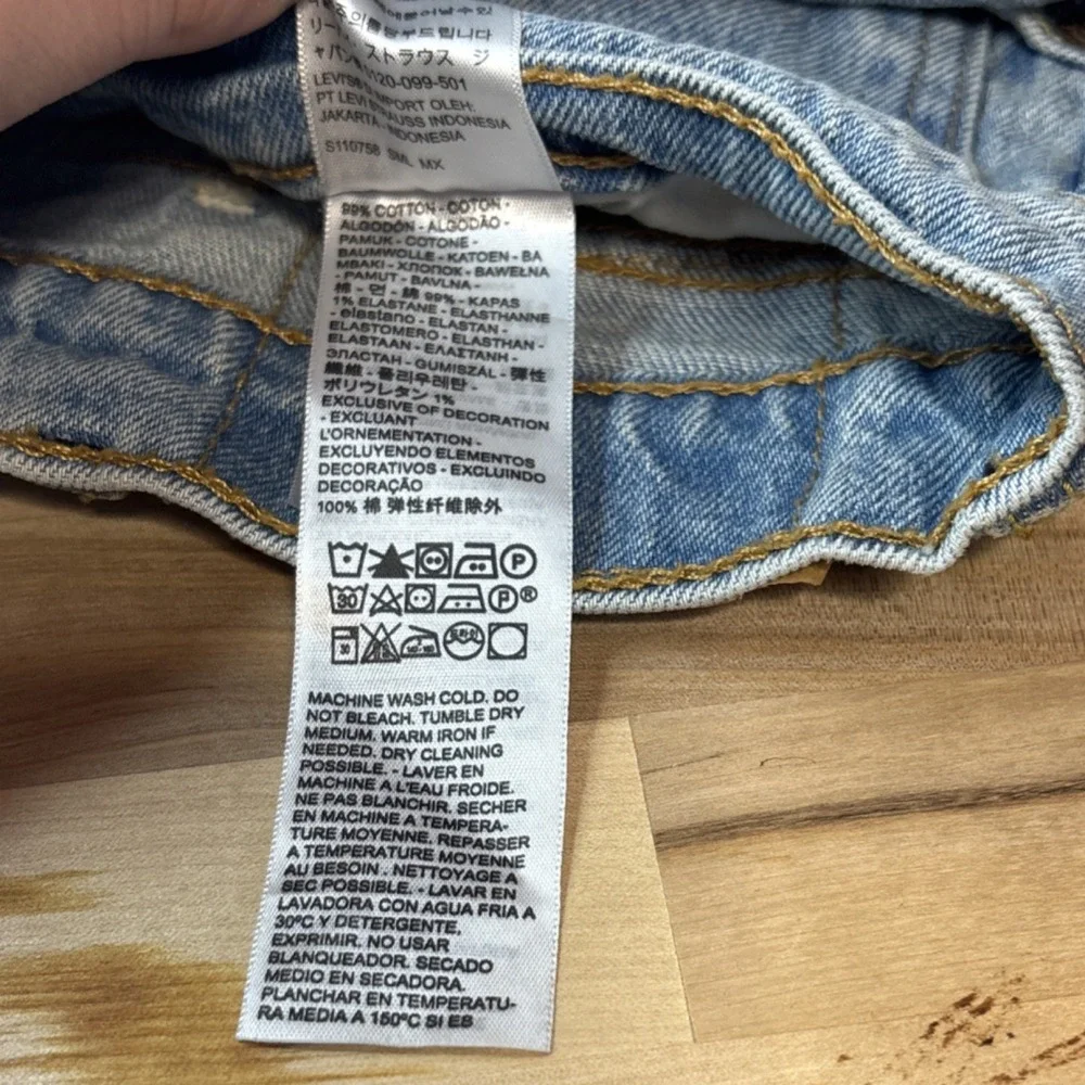 Men's Levi's Light Blue Denim 38x30 Straight Regular Fit 500 Series